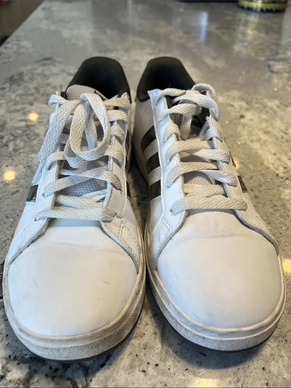 adidas Grand Court 2.0 Camo Sneakers White Men 5.5 / Women 7.5 EUC